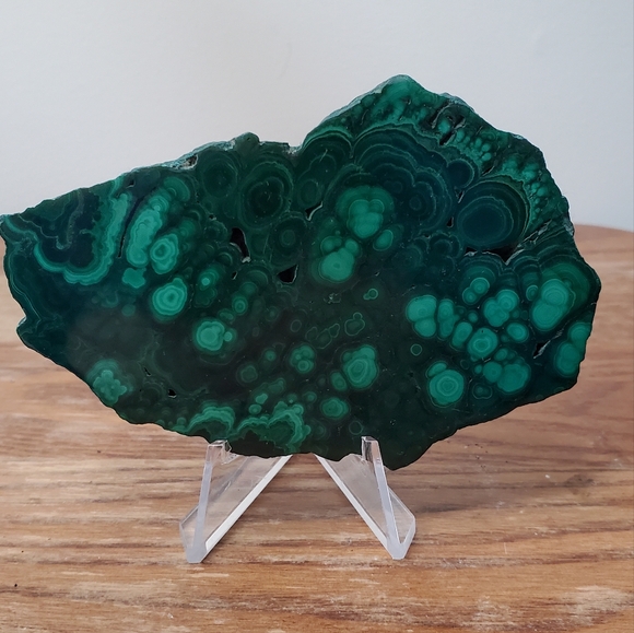 Malachite Crystal Slab 0.36 Pounds - Picture 4 of 12